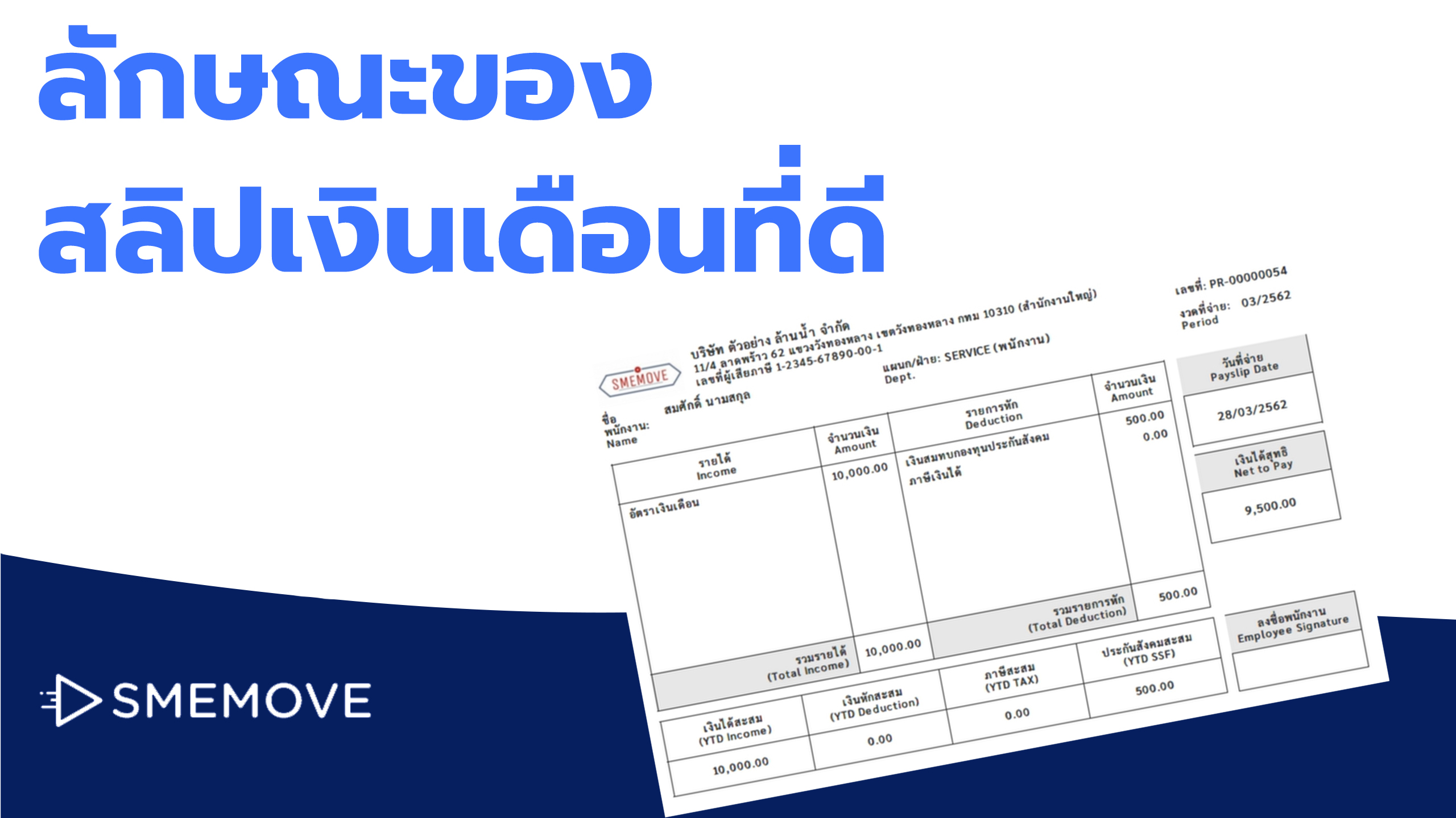 ลักษณะของสลิปเงินเดือนที่ดีทำให้การกู้เงินเป็นเรื่องง่ายขึ้น - บทความบริหาร  การตลาด และบัญชี สำหรับ Sme - Smemove