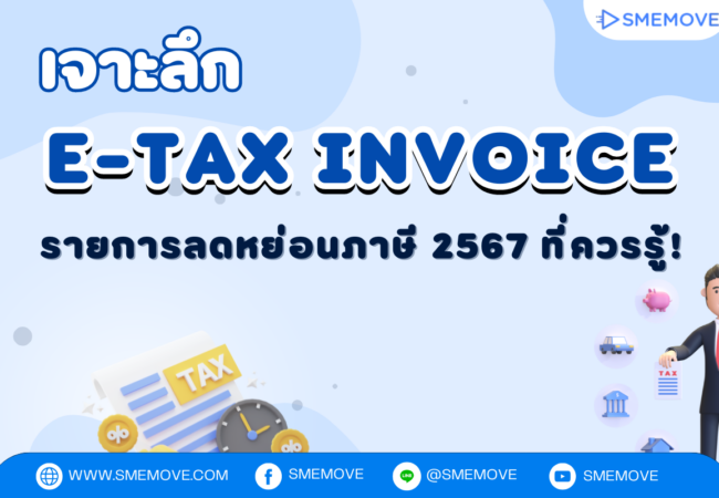 เจาะลึก e-Tax Invoice รายการลดหย่อนภาษี 2567 ที่ควรรู้!