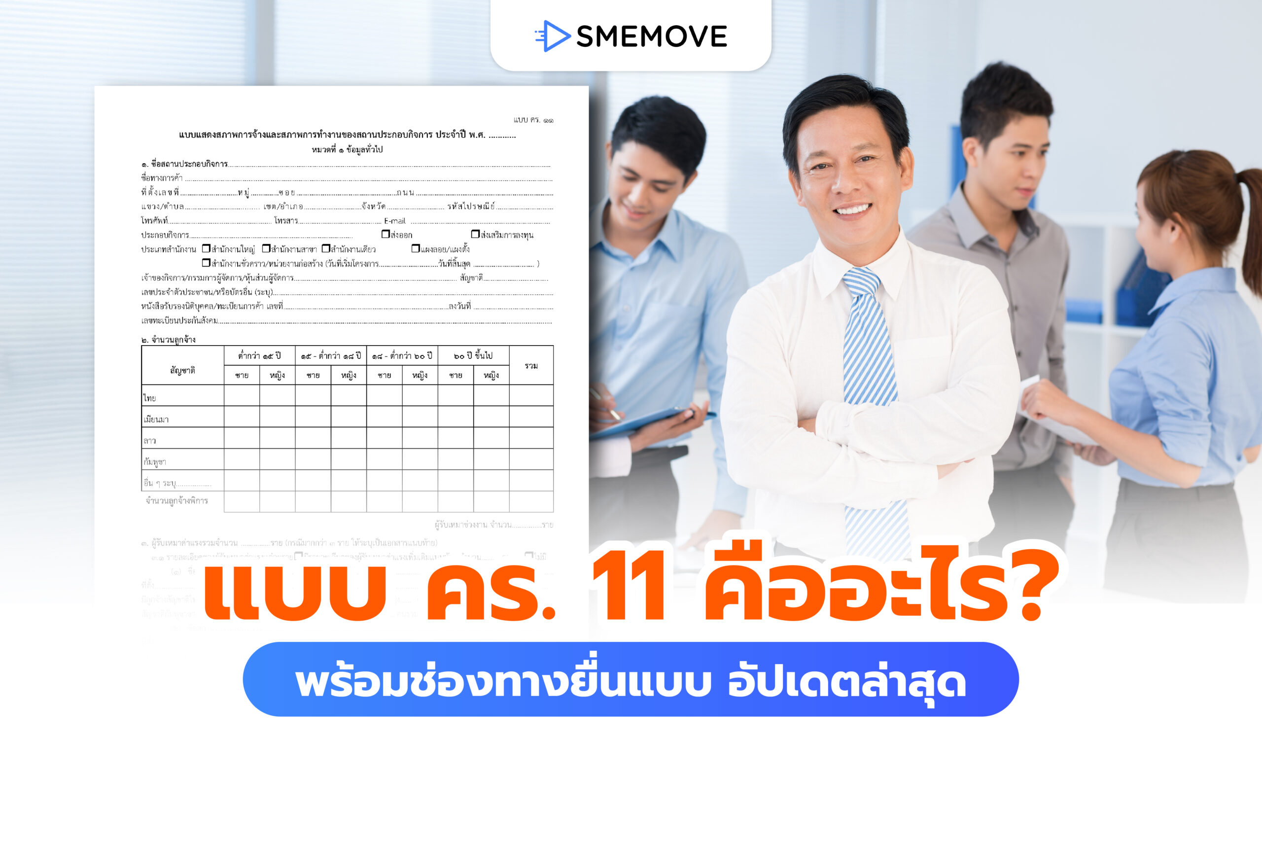 นายจ้างต้องรู้! แบบ คร.11 คืออะไร พร้อมช่องทางยื่นแบบ อัปเดตล่าสุด