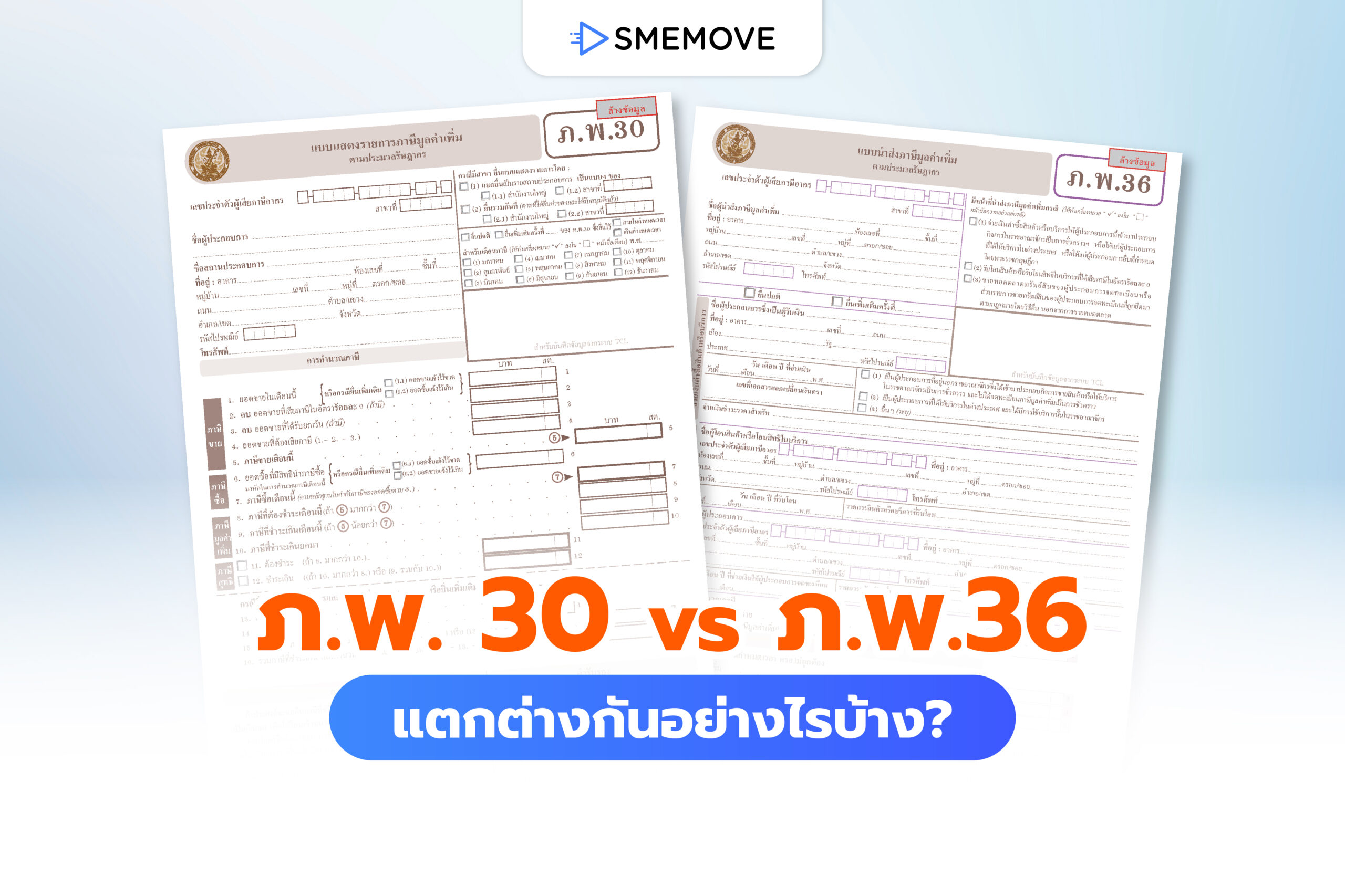 แบบ ภ.พ.30 กับ ภ.พ.36 แตกต่างกันอย่างไรบ้าง ต้องยื่นตอนไหน?