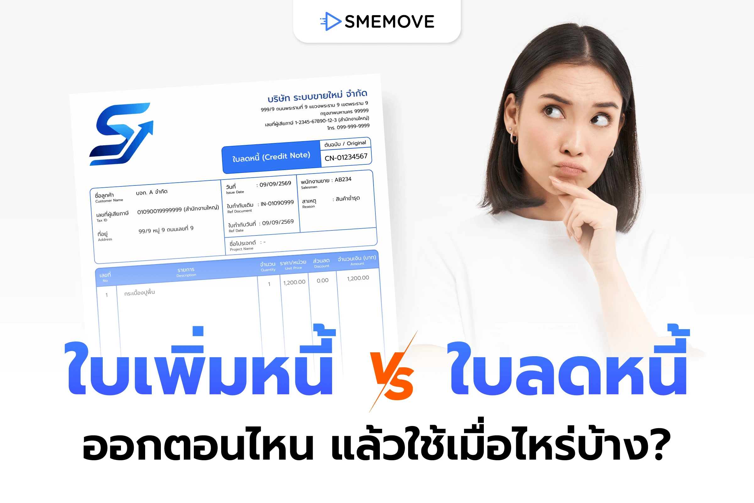 ใบเพิ่มหนี้ และใบลดหนี้ คืออะไร